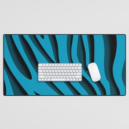 Blue Zebra 3D Modern Art Collection Desk Mat