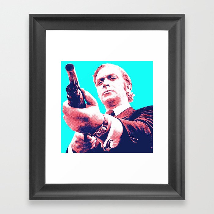 Fathers Day - Michael Caine screen print Framed Art Print