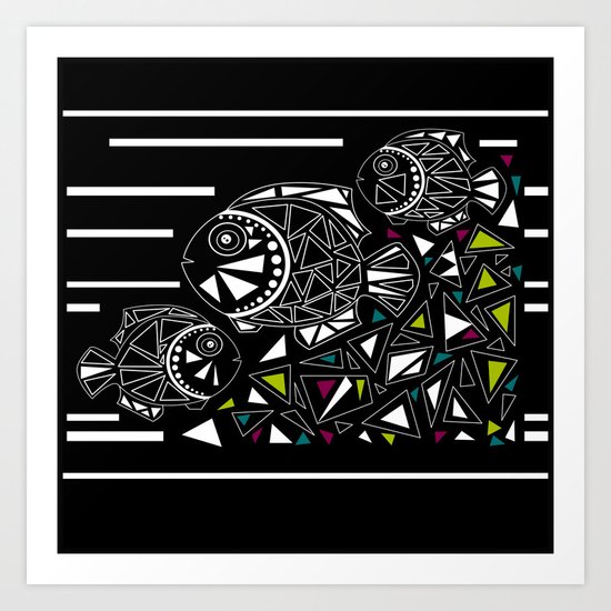 Marine fish 2 . Art Print