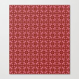 Breeze Block Eleven PD Red B Canvas Print