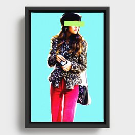 Neon Fashion Week Framed Canvas