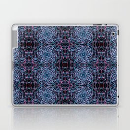Liquid Light Series 77 ~ Blue & Red Abstract Fractal Pattern Laptop Skin