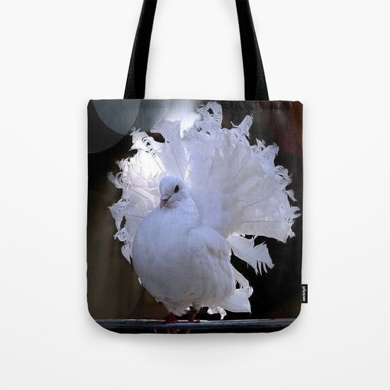 white bird Tote Bag