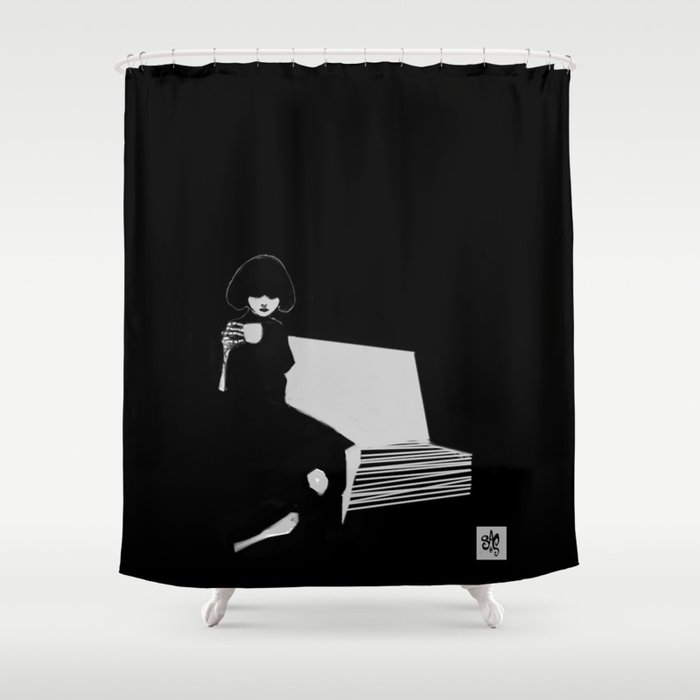 Coffeegirl Shower Curtain