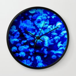 Jellies Wall Clock | Turquoise, Bright, Photo, Animal, Jelly, Jellyfish, Color, Jellys, Ocean, Creatures 