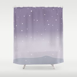 Snowing Shower Curtain