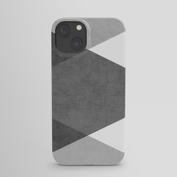 black and white triangles iPhone Case