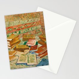 Vincent van Gogh "Still Life - French Novels and Rose" Stationery Card