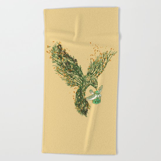 The Journey Begins Beach Towel