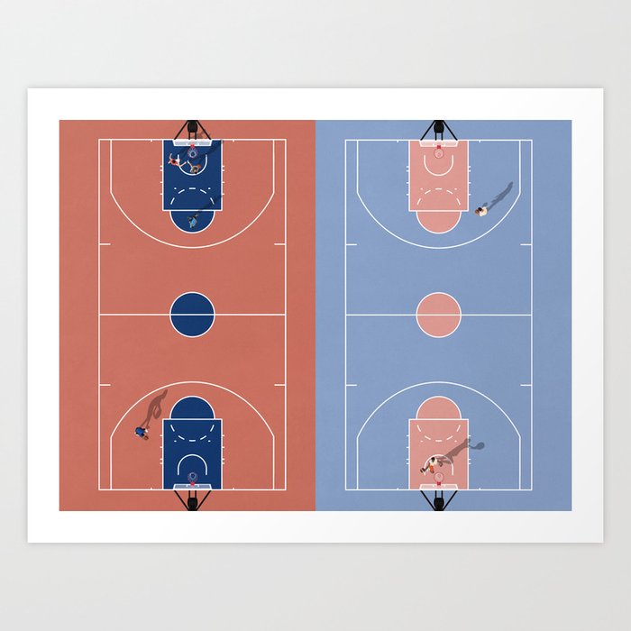 Shoot Hoops | Street Basketball Courts Art Print