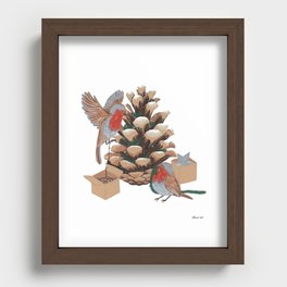 Christmas Cone Recessed Framed Print