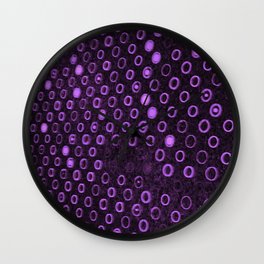 Background of colored pulsating circles Wall Clock
