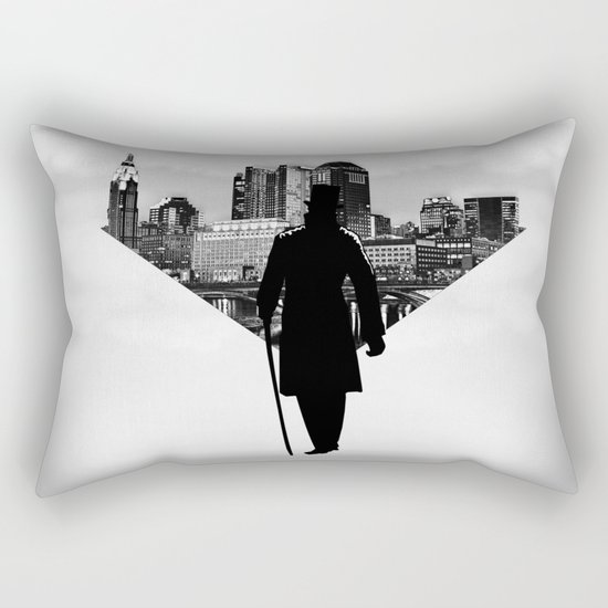 Gentleman walk Rectangular Pillow