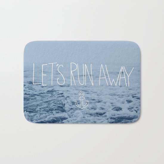Let's Run Away: Ocean Bath Mat