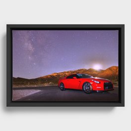 GTR and Milky Way Framed Canvas