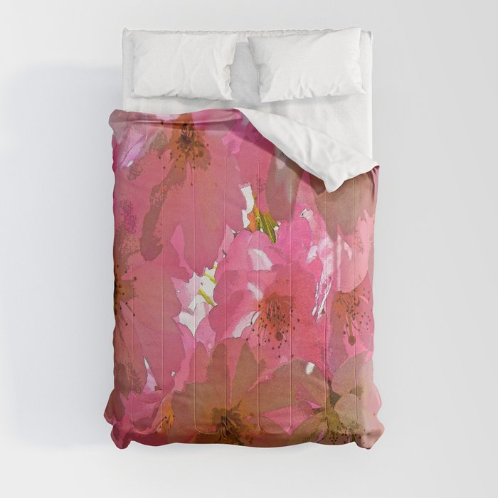 Pink Cherry Blossoms Comforter