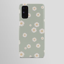 Mint Daisy Field Android Case