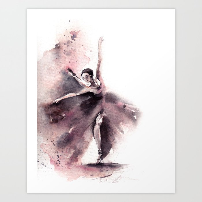 areal Rodeo service Ballerina Art Print by CanotStop | Society6
