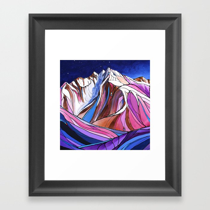 Goat Mountain Framed Art Print