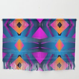 Blue and Purple Pattern Wall Hanging