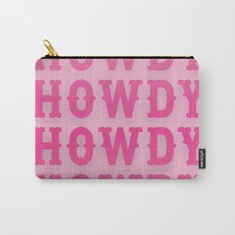 Howdy - Pink Western Aesthetic Carry-All Pouch