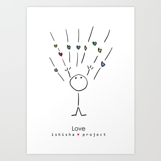 LOVE by ISHISHA PROJECT Art Print