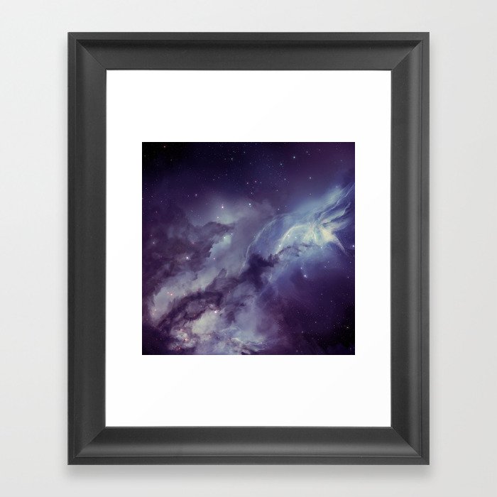 Space Nebula Framed Art Print