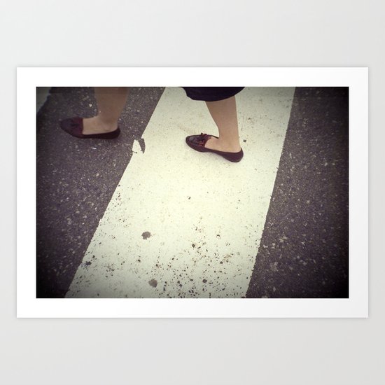Walking By Art Print