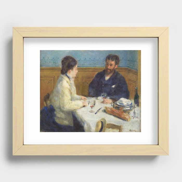 Luncheon (Le Déjeuner) (1875) by Pierre-Auguste Renoir. Recessed Framed Print