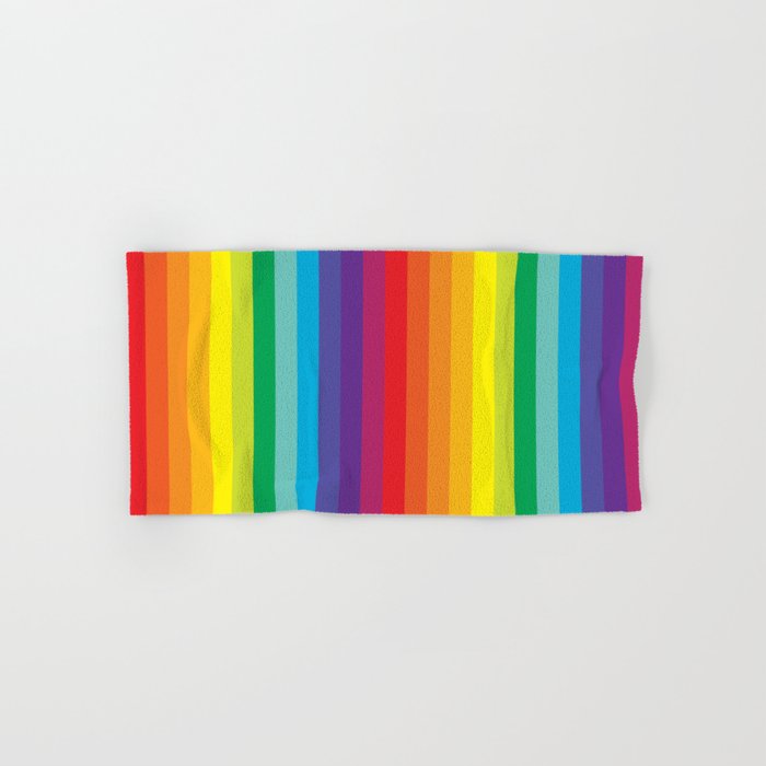 Rainbow Stripes Hand & Bath Towel