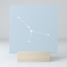 CANCER Pastel Blue – Zodiac Astrology Star Constellation Mini Art Print