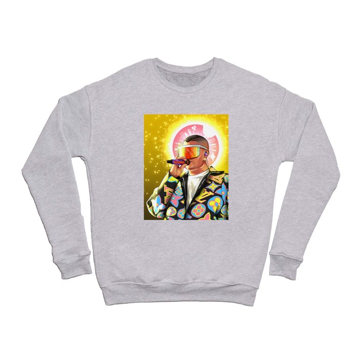 San Benito Bad Bunny Crewneck Sweatshirt by Liomal Society6