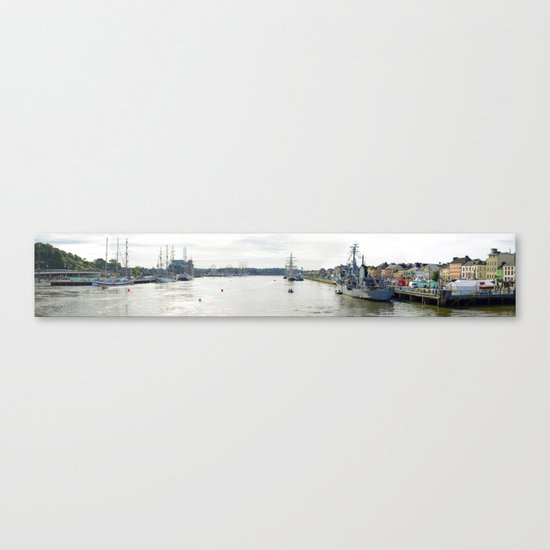 Tall Ships Race Waterford 2011 - Day 1 Panoramic Canvas Print