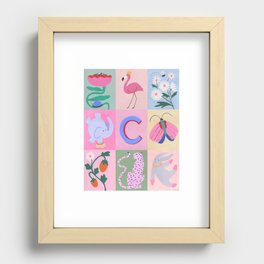 Claire Collage Recessed Framed Print