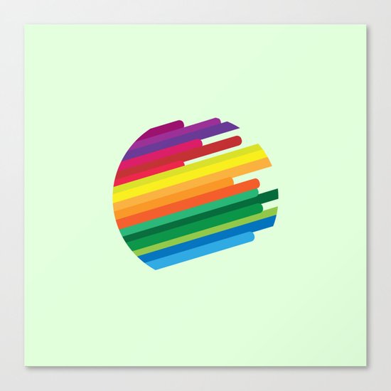 Colouring your world Canvas Print