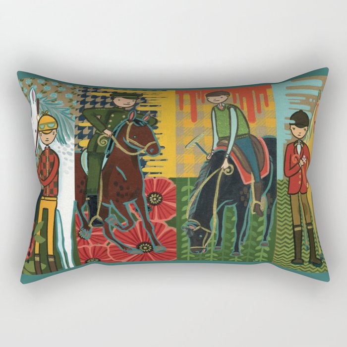 FOUR HORSEMEN OF THE APOCALYPSE SERIES:4 OF 4- THE PALE HORSE Rectangular Pillow