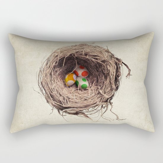 Yoshi Eggs Rectangular Pillow