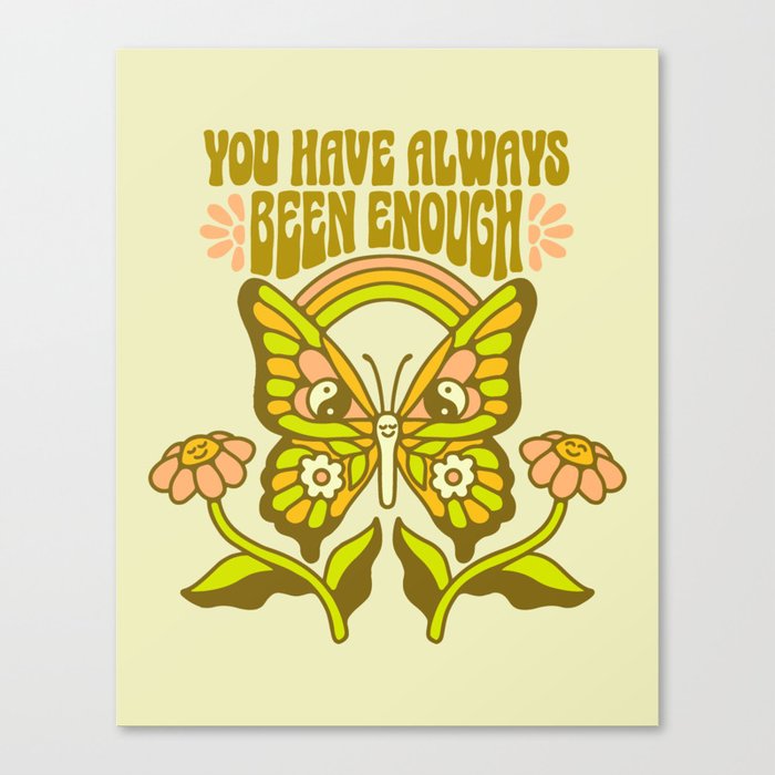 Positive Butterfly Canvas Print