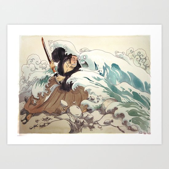 Tsunami Art Print
