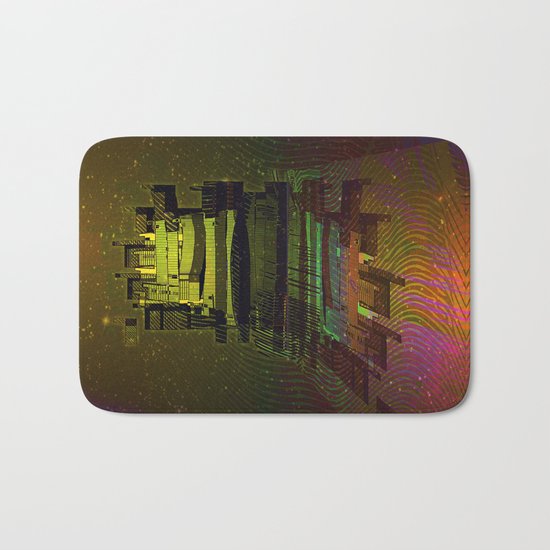 Building 08-07-16 / COSMIC MIRROR at NIGHT Bath Mat