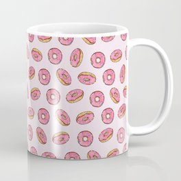 Strawberry Donuts on Pink Coffee Mug