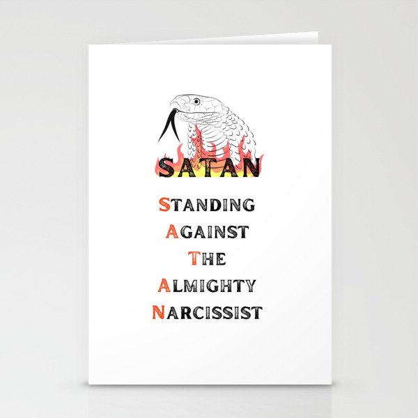 S.A.T.A.N. (Snake) Stationery Cards