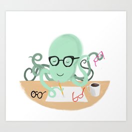 Octoptometrist Art Print