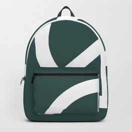 Peace (White & Dark Green) Backpack