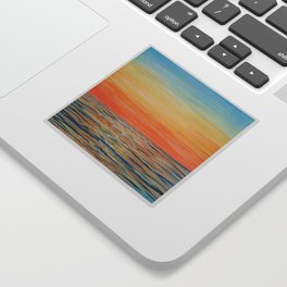 Acrylic Sunset on Ocean Sticker
