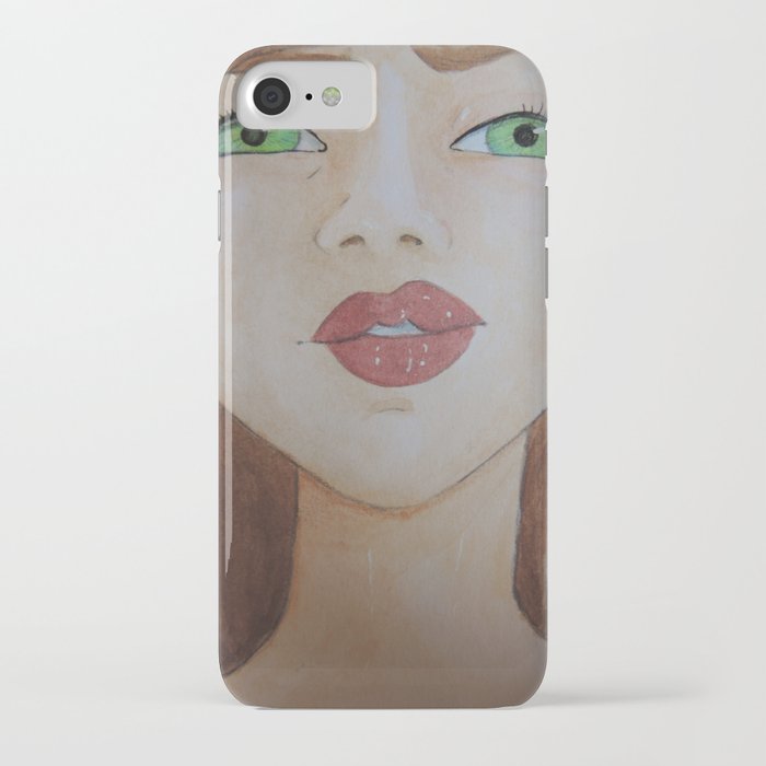 The green eyes iPhone Case