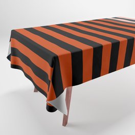 Retro Stripes - Peach, Orange & Red Tablecloth