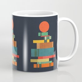 Book stack with a ball Coffee Mug