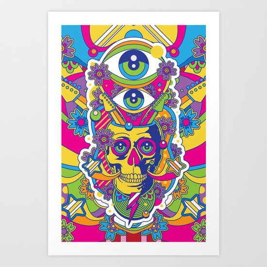 Skulldelic Art Print