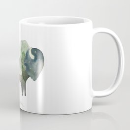 Buffalo Bison / Roam Wanderlust Adventure Travel / Rustic Woodland / Nursery / Gift / Watercolor Coffee Mug